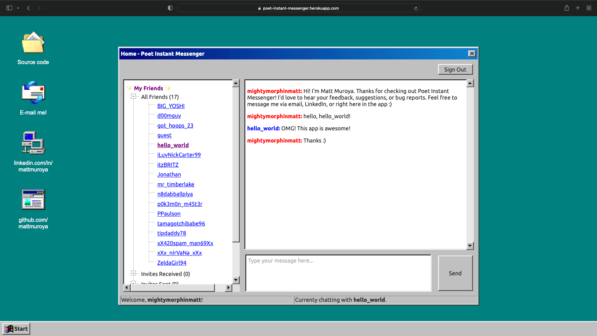 Poet Instant Messenger